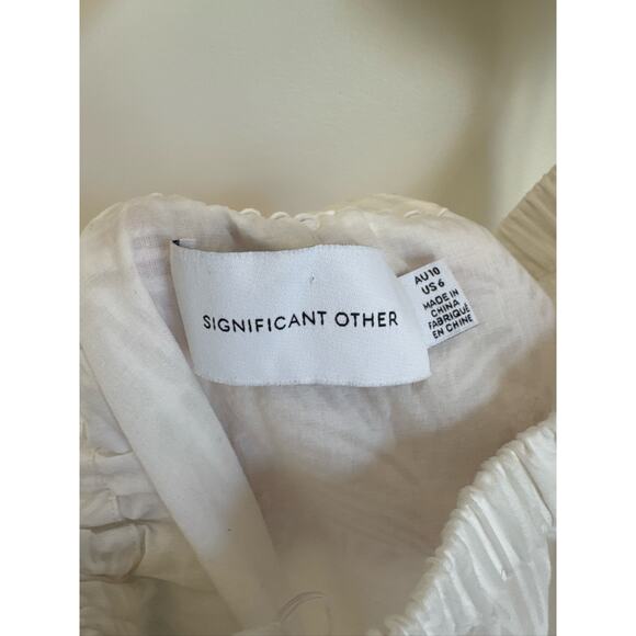 Significant Other Skyler Maxi Dress in White. Size 6 - Picture 7 of 8